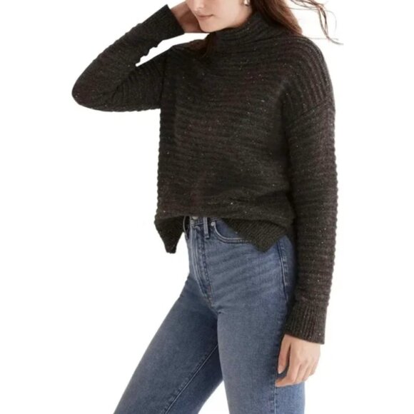 Madewell Belmont Donegal Mockneck Sweater - XS - Picture 3 of 9